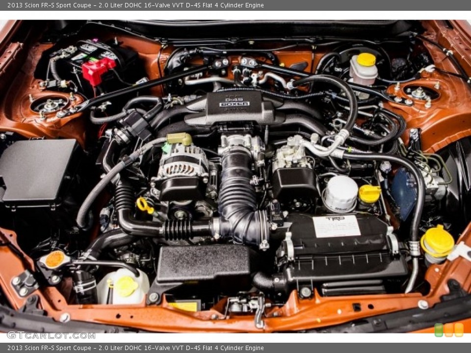 2.0 Liter DOHC 16-Valve VVT D-4S Flat 4 Cylinder Engine for the 2013 Scion FR-S #121879864