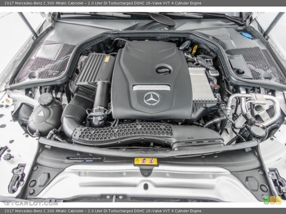 2.0 Liter DI Turbocharged DOHC 16-Valve VVT 4 Cylinder 2017 Mercedes-Benz C Engine