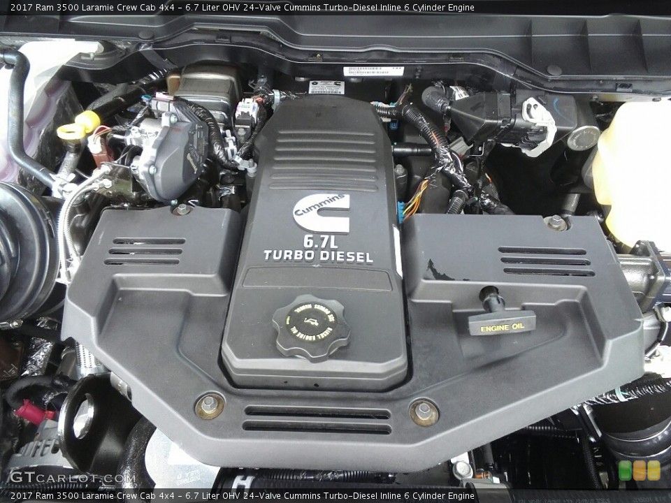 6.7 Liter OHV 24-Valve Cummins Turbo-Diesel Inline 6 Cylinder Engine for the 2017 Ram 3500 #121967651