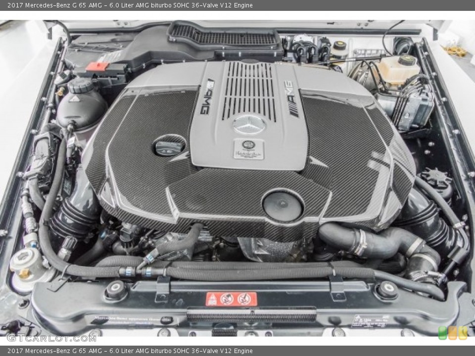 6.0 Liter AMG biturbo SOHC 36-Valve V12 2017 Mercedes-Benz G Engine