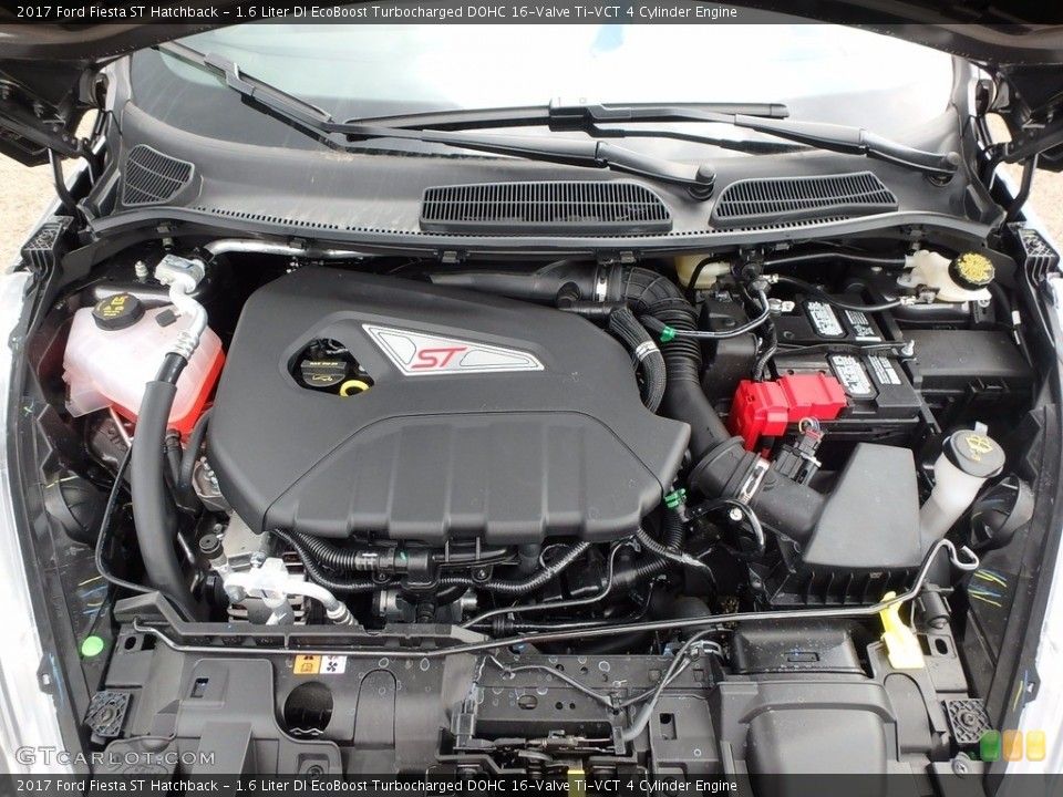 1.6 Liter DI EcoBoost Turbocharged DOHC 16-Valve Ti-VCT 4 Cylinder 2017 Ford Fiesta Engine