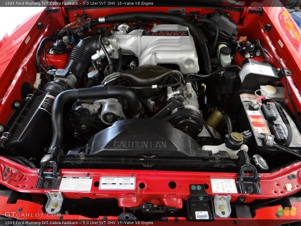 5.0 Liter SVT OHV 16-Valve V8 Engine for the 1993 Ford Mustang #122419107