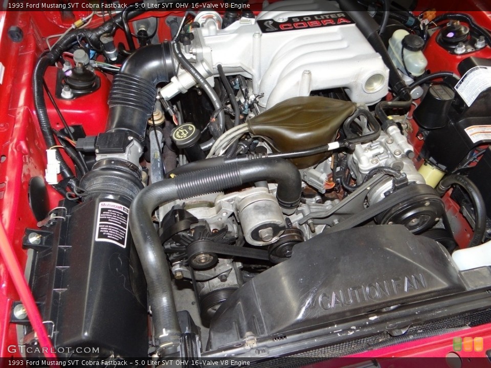 5.0 Liter SVT OHV 16-Valve V8 Engine for the 1993 Ford Mustang #122419131
