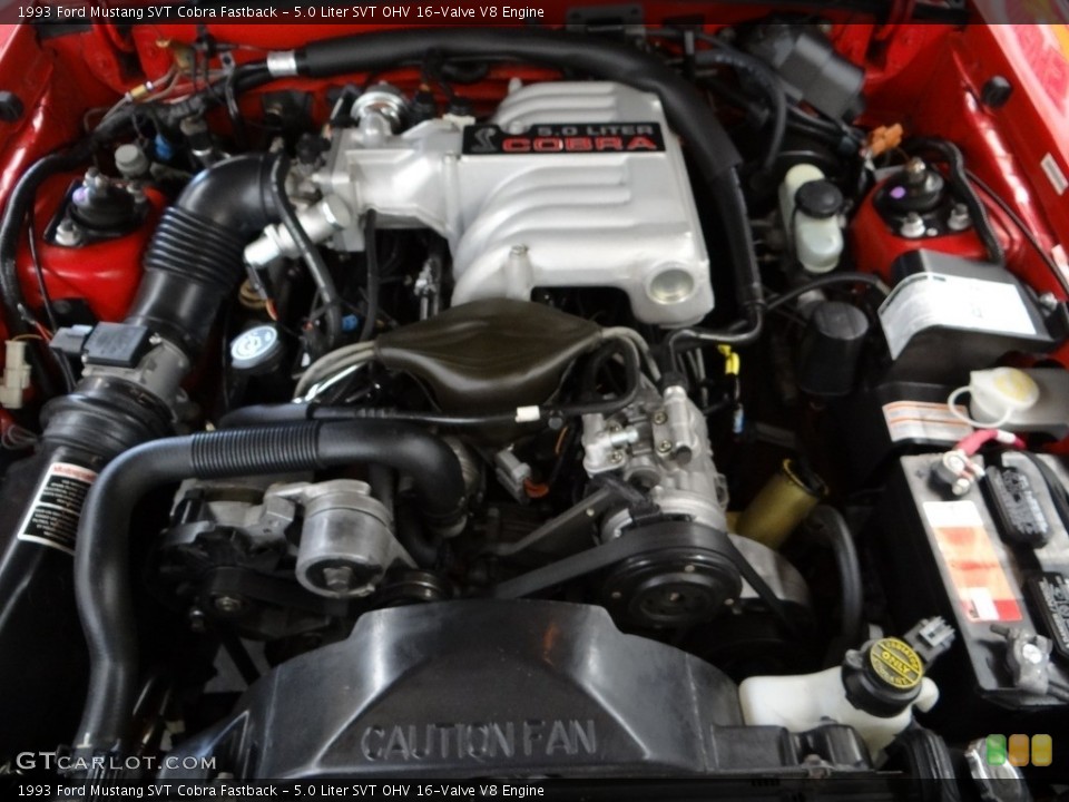 5.0 Liter SVT OHV 16-Valve V8 Engine for the 1993 Ford Mustang #122419152