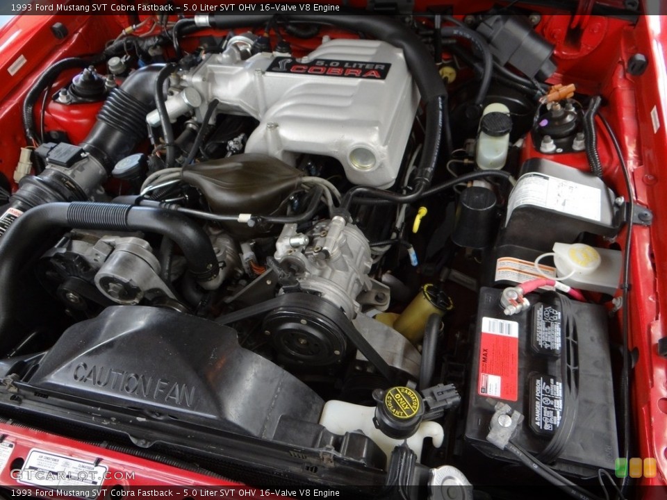 5.0 Liter SVT OHV 16-Valve V8 Engine for the 1993 Ford Mustang #122419178