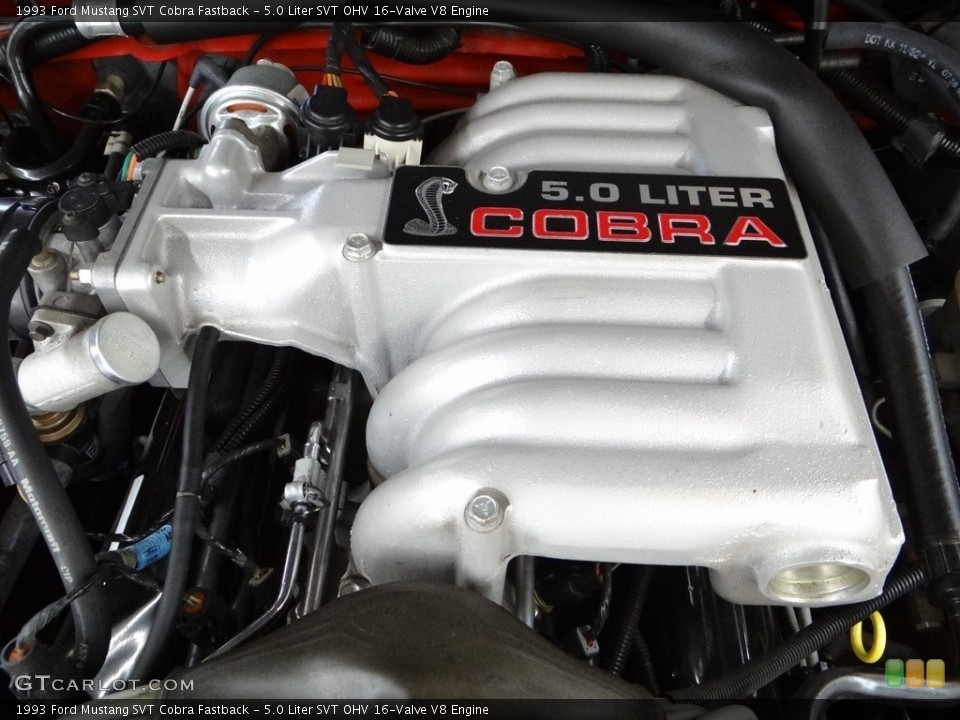 5.0 Liter SVT OHV 16-Valve V8 Engine for the 1993 Ford Mustang #122419200