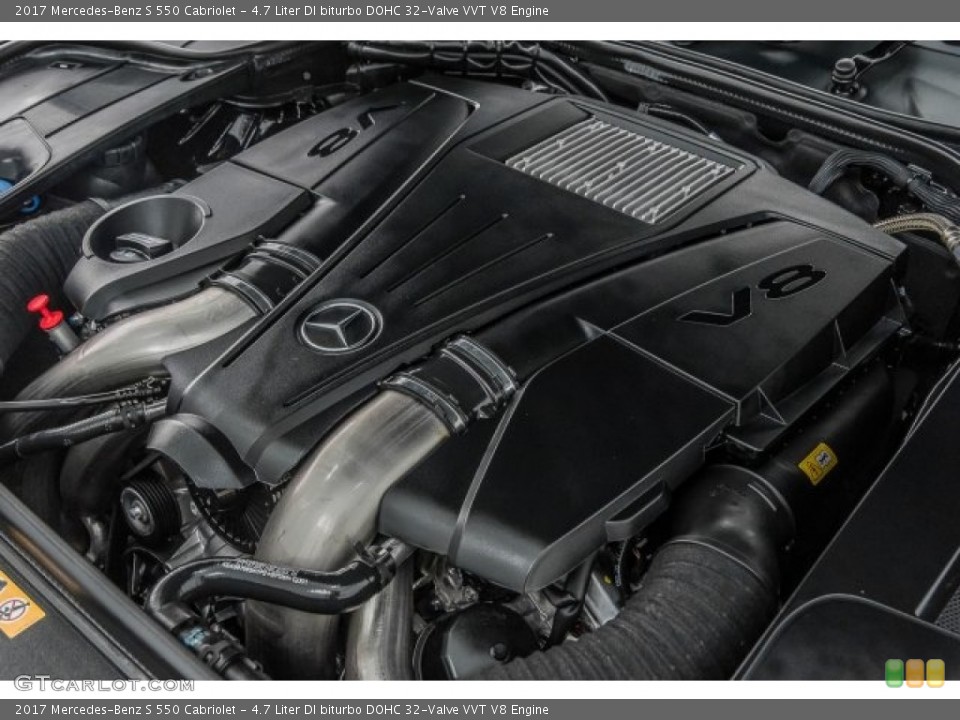 4.7 Liter DI biturbo DOHC 32-Valve VVT V8 Engine for the 2017 Mercedes-Benz S #122428319