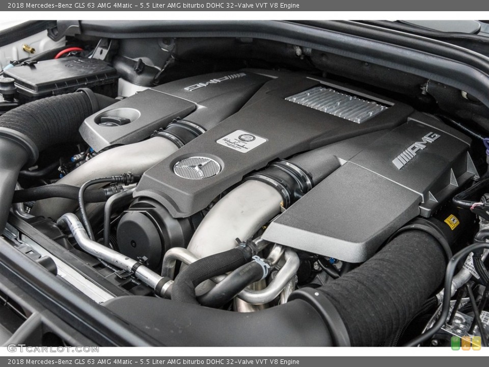 5.5 Liter AMG biturbo DOHC 32-Valve VVT V8 Engine for the 2018 Mercedes-Benz GLS #122430770