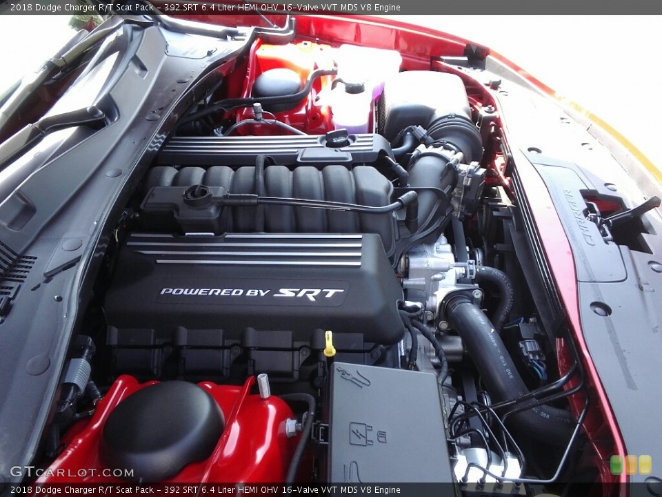 392 SRT 6.4 Liter HEMI OHV 16-Valve VVT MDS V8 Engine for the 2018 Dodge Charger #122588554