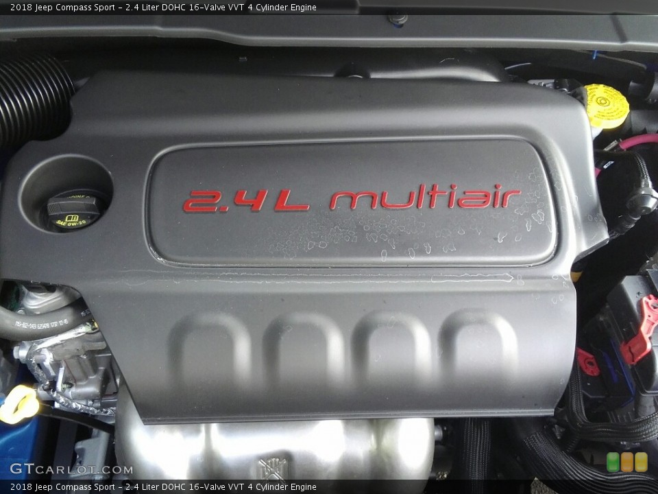 2.4 Liter DOHC 16-Valve VVT 4 Cylinder 2018 Jeep Compass Engine