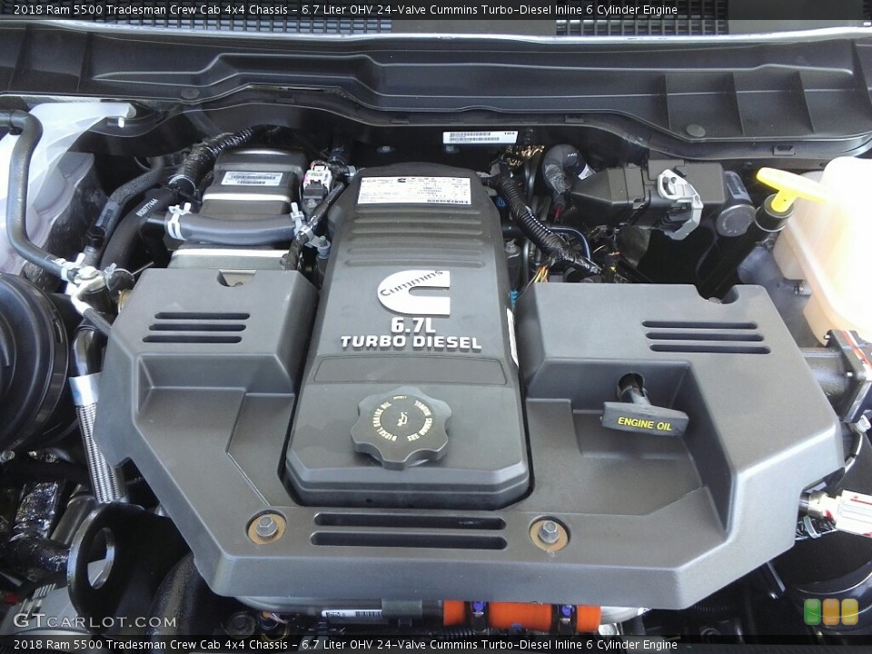 6.7 Liter OHV 24-Valve Cummins Turbo-Diesel Inline 6 Cylinder Engine for the 2018 Ram 5500 #122592013