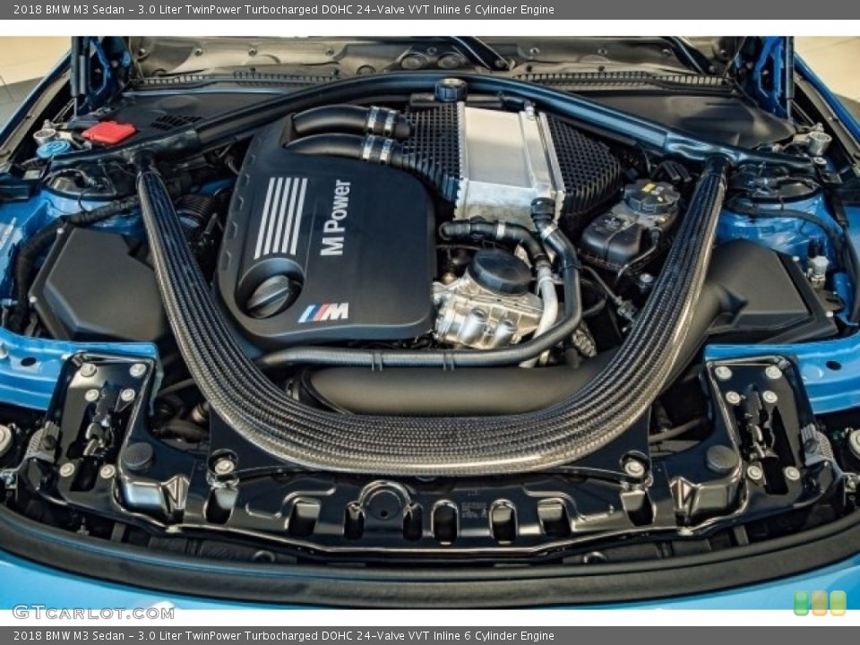 3.0 Liter TwinPower Turbocharged DOHC 24-Valve VVT Inline 6 Cylinder Engine for the 2018 BMW M3 #122708378