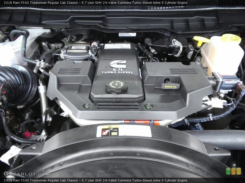 6.7 Liter OHV 24-Valve Cummins Turbo-Diesel Inline 6 Cylinder Engine for the 2018 Ram 5500 #122715704