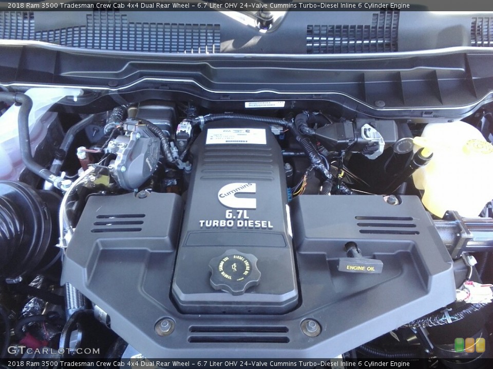 6.7 Liter OHV 24-Valve Cummins Turbo-Diesel Inline 6 Cylinder Engine for the 2018 Ram 3500 #122792153