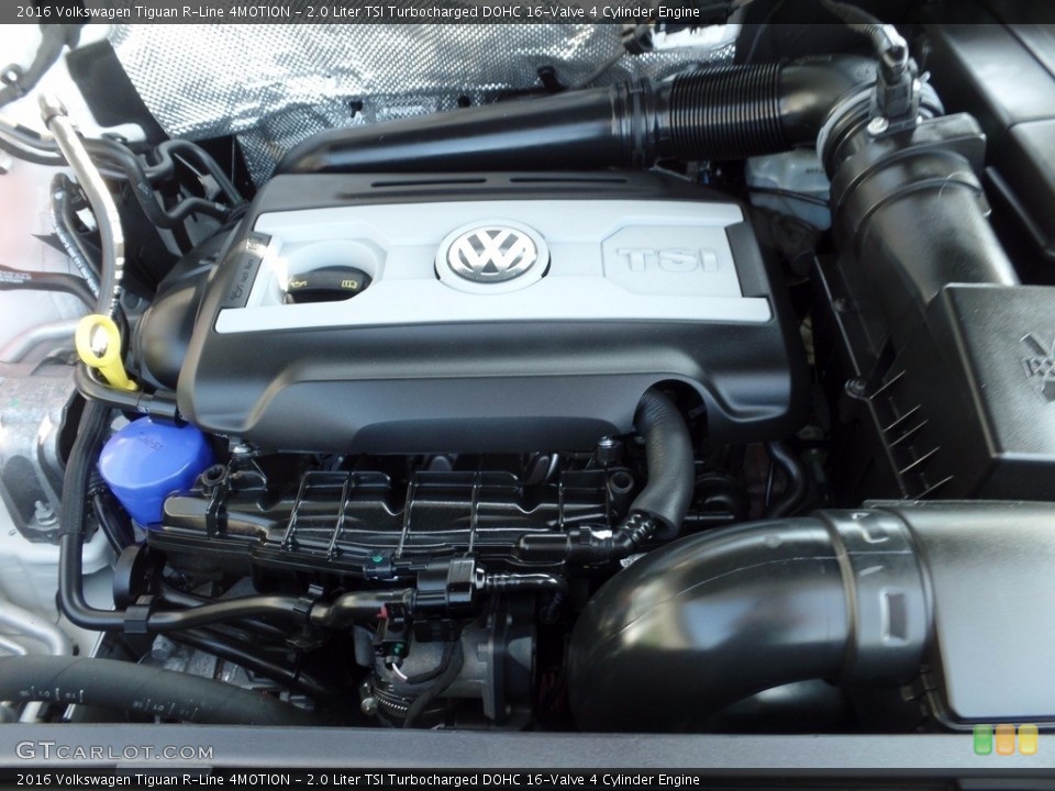 2.0 Liter TSI Turbocharged DOHC 16-Valve 4 Cylinder 2016 Volkswagen Tiguan Engine