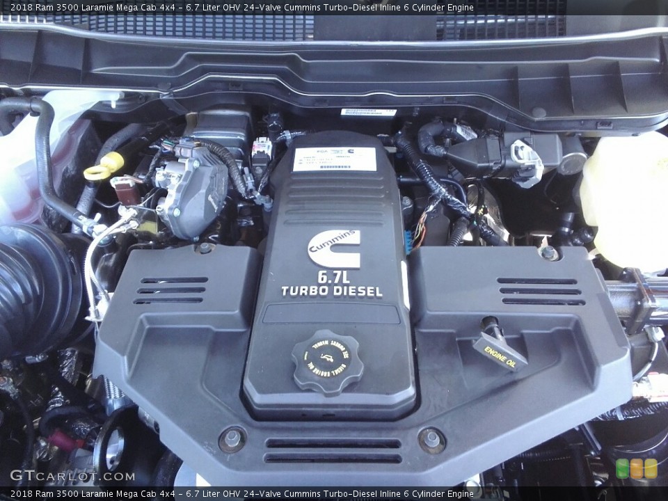 6.7 Liter OHV 24-Valve Cummins Turbo-Diesel Inline 6 Cylinder Engine for the 2018 Ram 3500 #122997561