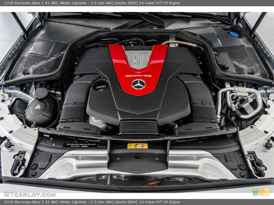 3.0 Liter AMG biturbo DOHC 24-Valve VVT V6 Engine for the 2018 Mercedes-Benz C #123004773