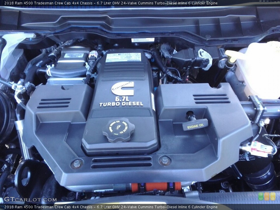6.7 Liter OHV 24-Valve Cummins Turbo-Diesel Inline 6 Cylinder 2018 Ram 4500 Engine
