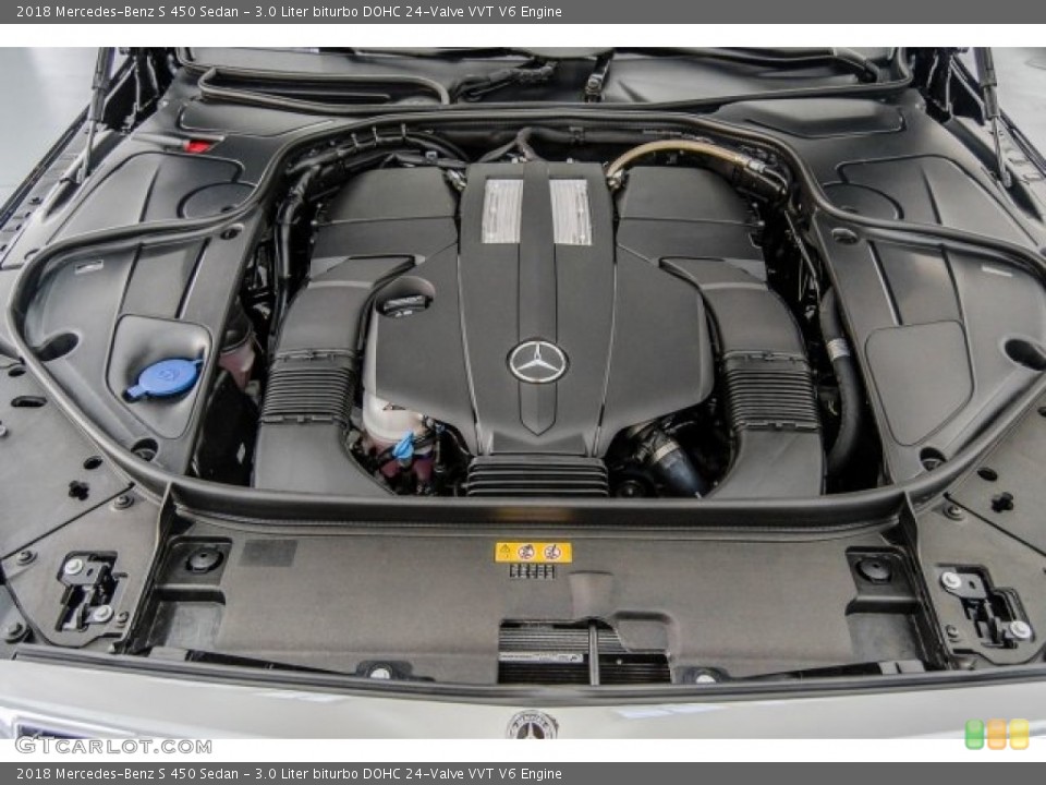 3.0 Liter biturbo DOHC 24-Valve VVT V6 Engine for the 2018 Mercedes-Benz S #123177490