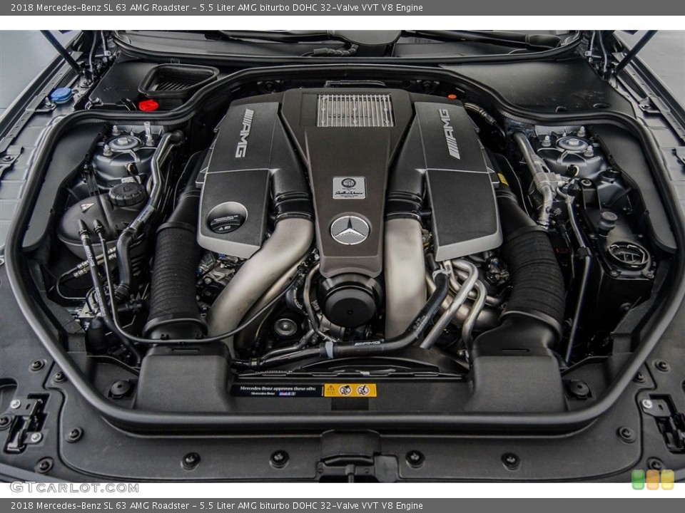 5.5 Liter AMG biturbo DOHC 32-Valve VVT V8 Engine for the 2018 Mercedes-Benz SL #123192212