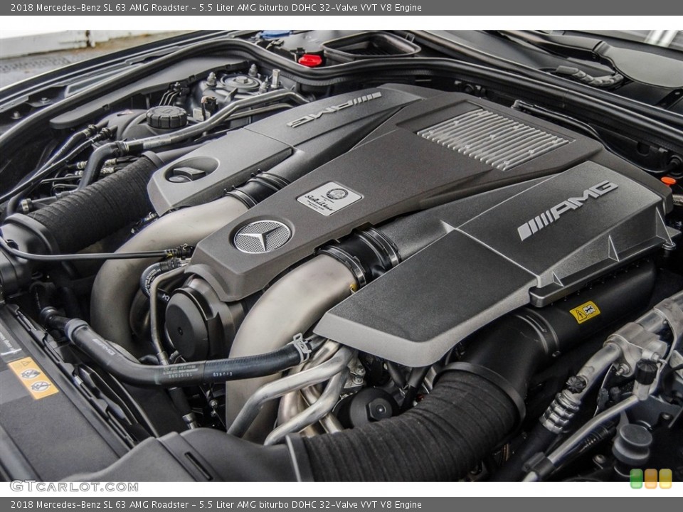 5.5 Liter AMG biturbo DOHC 32-Valve VVT V8 Engine for the 2018 Mercedes-Benz SL #123192685