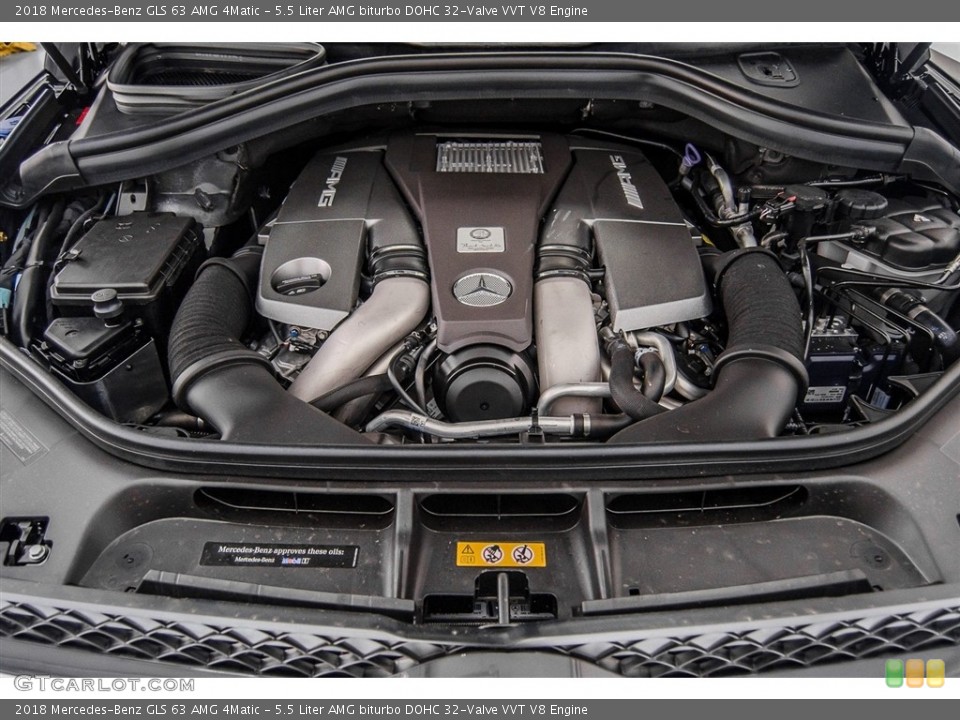 5.5 Liter AMG biturbo DOHC 32-Valve VVT V8 Engine for the 2018 Mercedes-Benz GLS #123195357