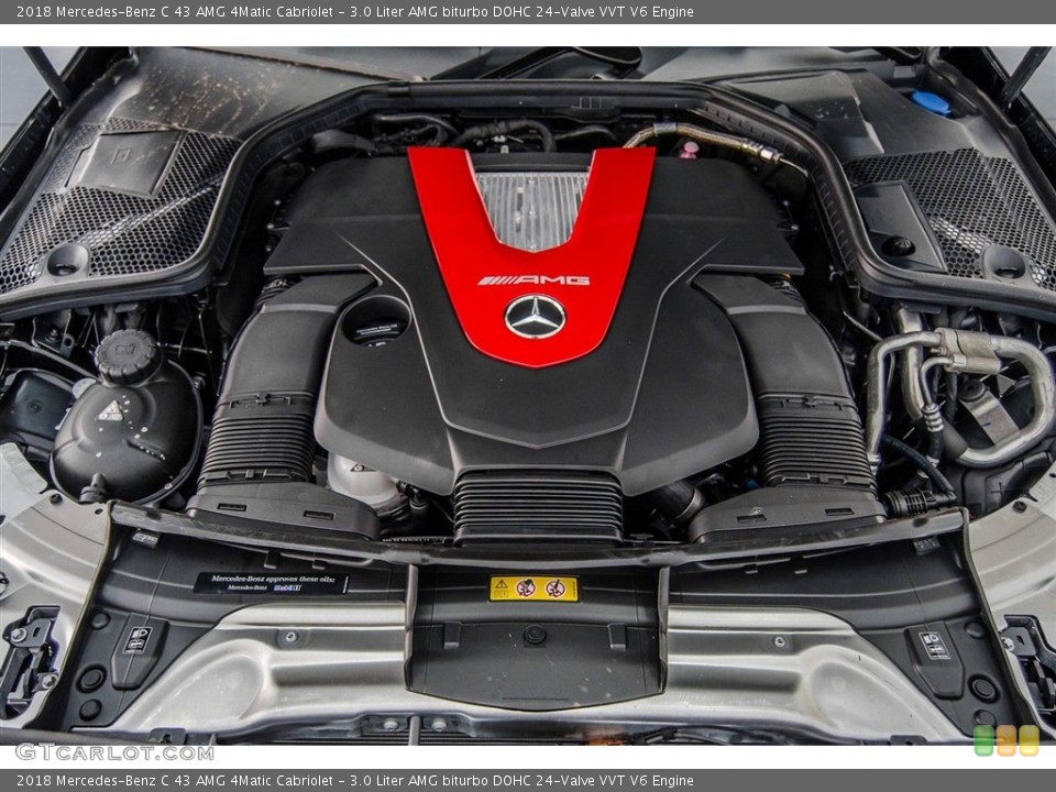 3.0 Liter AMG biturbo DOHC 24-Valve VVT V6 Engine for the 2018 Mercedes-Benz C #123246688
