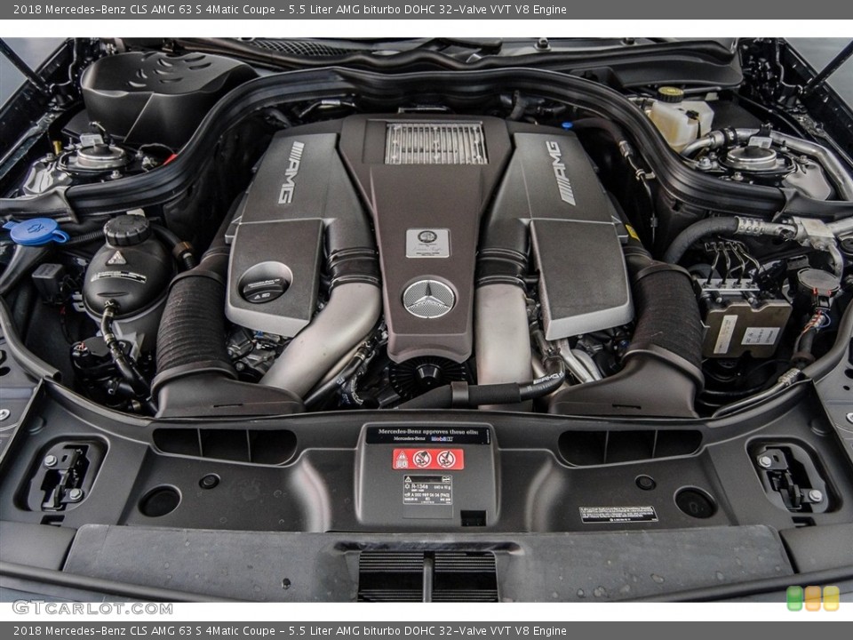5.5 Liter AMG biturbo DOHC 32-Valve VVT V8 Engine for the 2018 Mercedes-Benz CLS #123247276