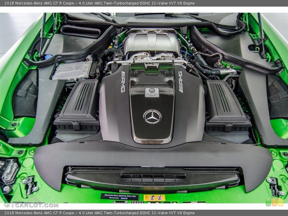 4.0 Liter AMG Twin-Turbocharged DOHC 32-Valve VVT V8 Engine for the 2018 Mercedes-Benz AMG GT #123293235