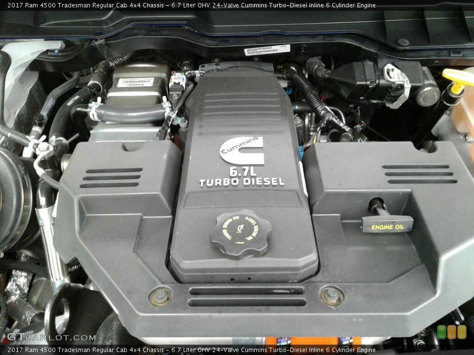 6.7 Liter OHV 24-Valve Cummins Turbo-Diesel Inline 6 Cylinder Engine for the 2017 Ram 4500 #123307272