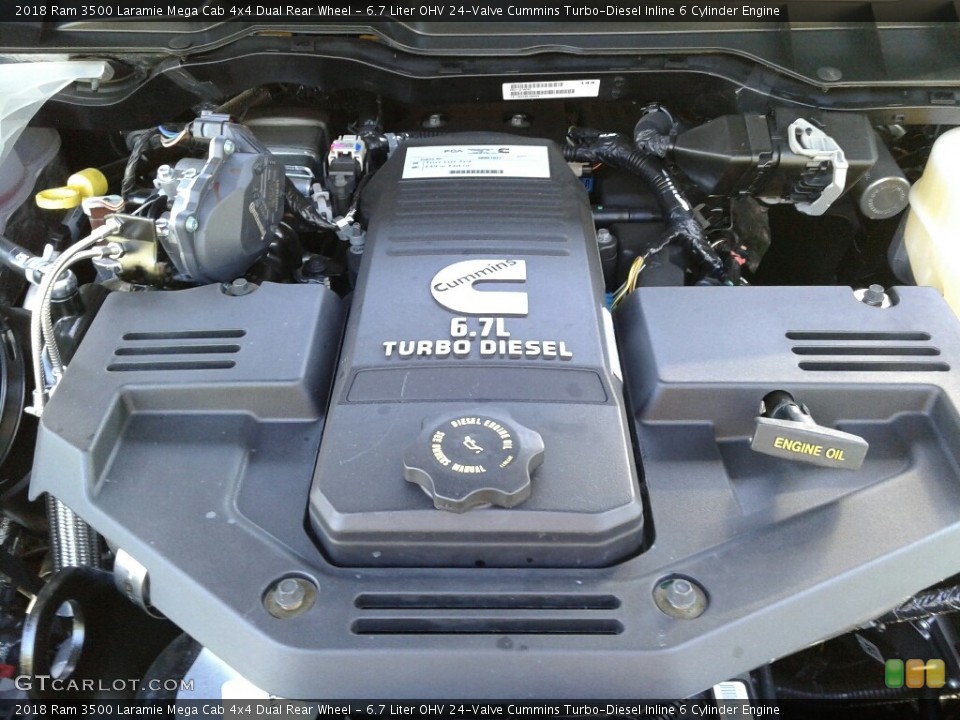 6.7 Liter OHV 24-Valve Cummins Turbo-Diesel Inline 6 Cylinder Engine for the 2018 Ram 3500 #123362729