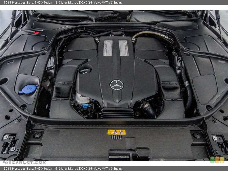 3.0 Liter biturbo DOHC 24-Valve VVT V6 Engine for the 2018 Mercedes-Benz S #123394990