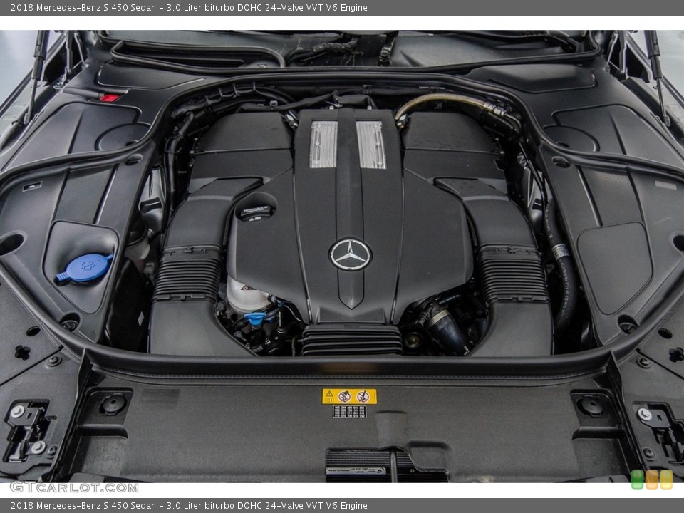 3.0 Liter biturbo DOHC 24-Valve VVT V6 Engine for the 2018 Mercedes-Benz S #123394990