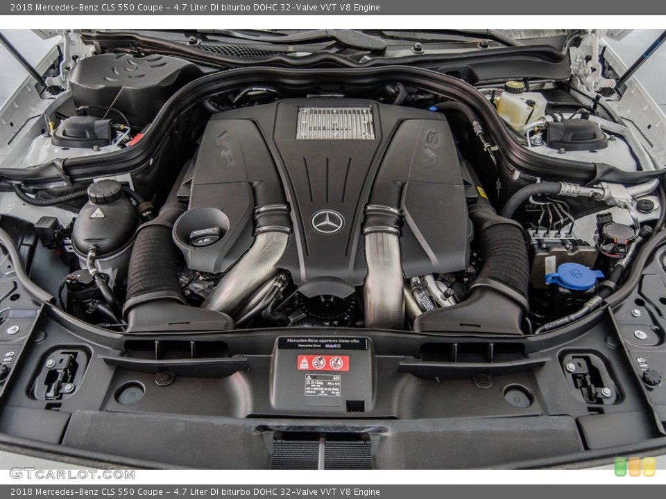 4.7 Liter DI biturbo DOHC 32-Valve VVT V8 Engine for the 2018 Mercedes-Benz CLS #123396250