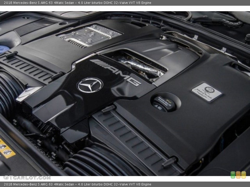 4.0 Liter biturbo DOHC 32-Valve VVT V8 Engine for the 2018 Mercedes-Benz S #123425099