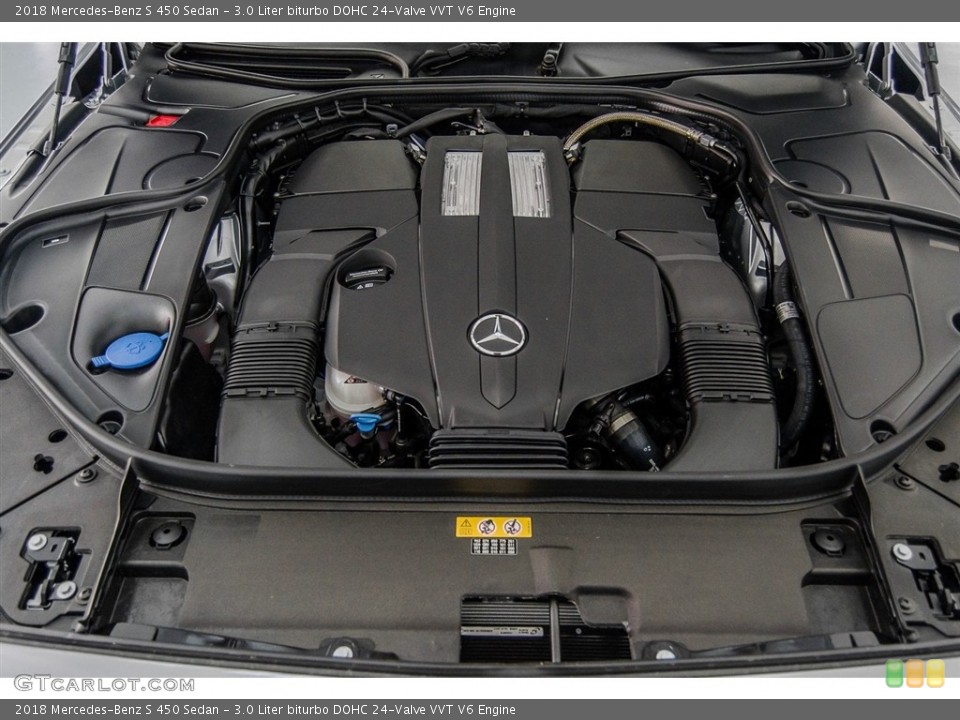 3.0 Liter biturbo DOHC 24-Valve VVT V6 Engine for the 2018 Mercedes-Benz S #123499655