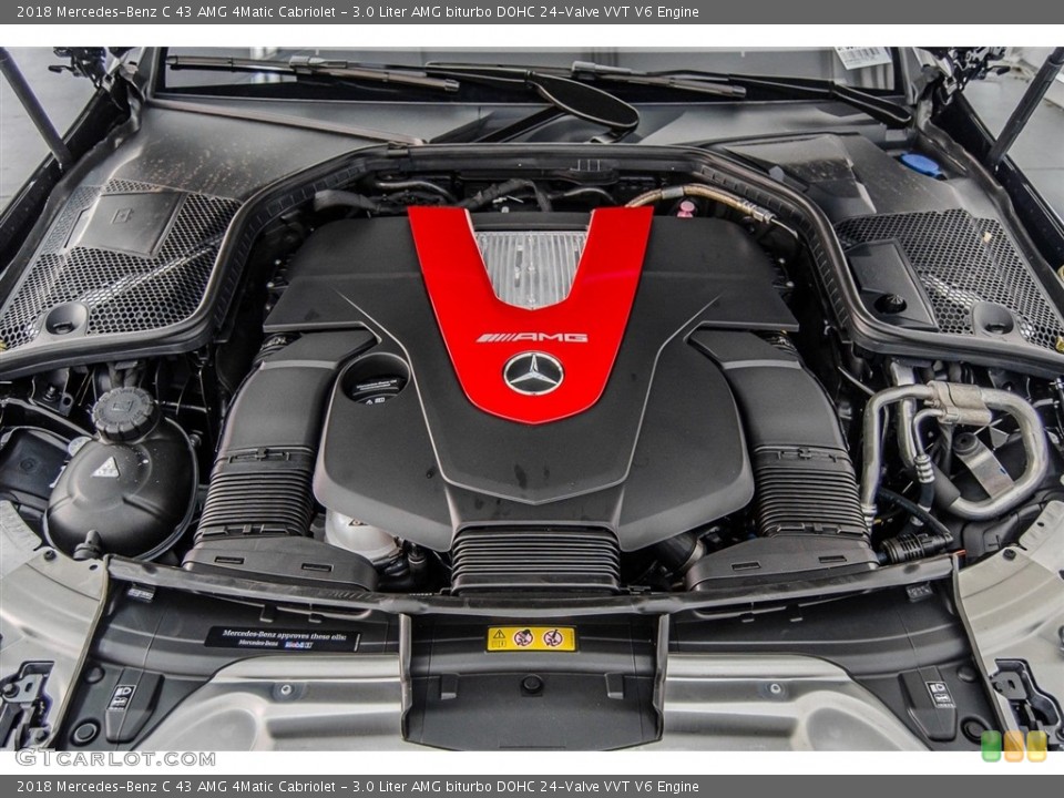 3.0 Liter AMG biturbo DOHC 24-Valve VVT V6 Engine for the 2018 Mercedes-Benz C #123567403