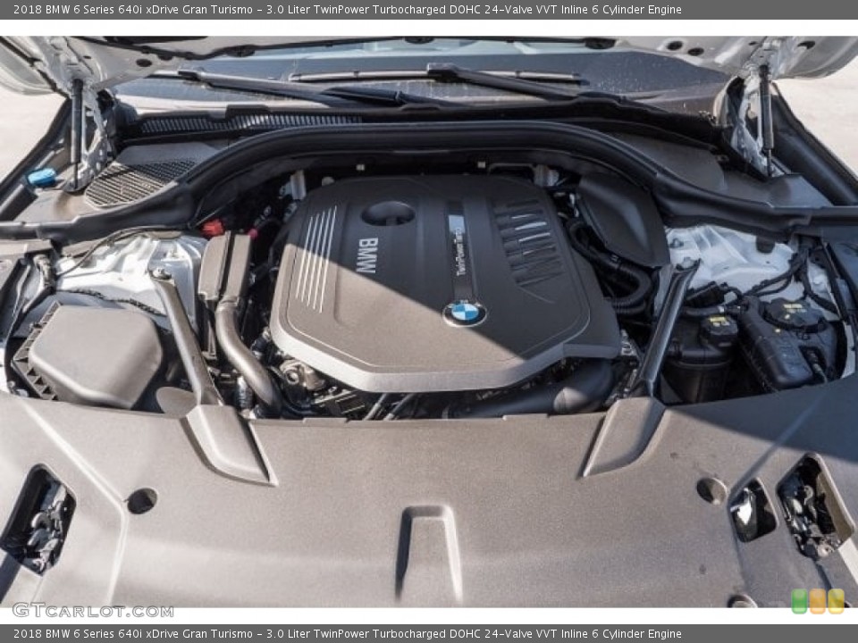 3.0 Liter TwinPower Turbocharged DOHC 24-Valve VVT Inline 6 Cylinder Engine for the 2018 BMW 6 Series #123579559