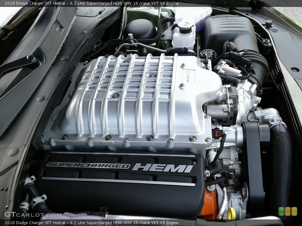6.2 Liter Supercharged HEMI OHV 16-Valve VVT V8 Engine for the 2018 Dodge Charger #123643774