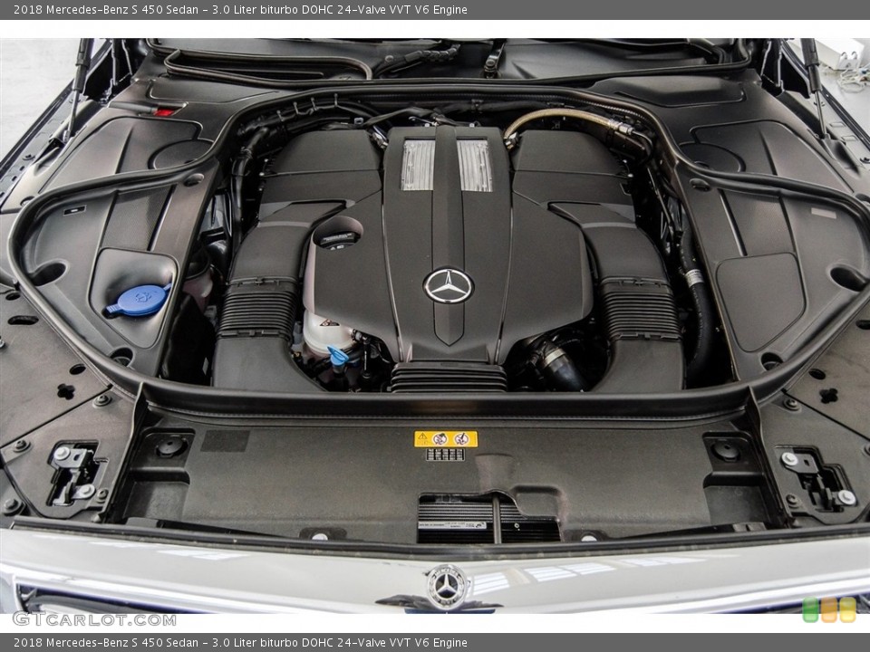 3.0 Liter biturbo DOHC 24-Valve VVT V6 Engine for the 2018 Mercedes-Benz S #123682712