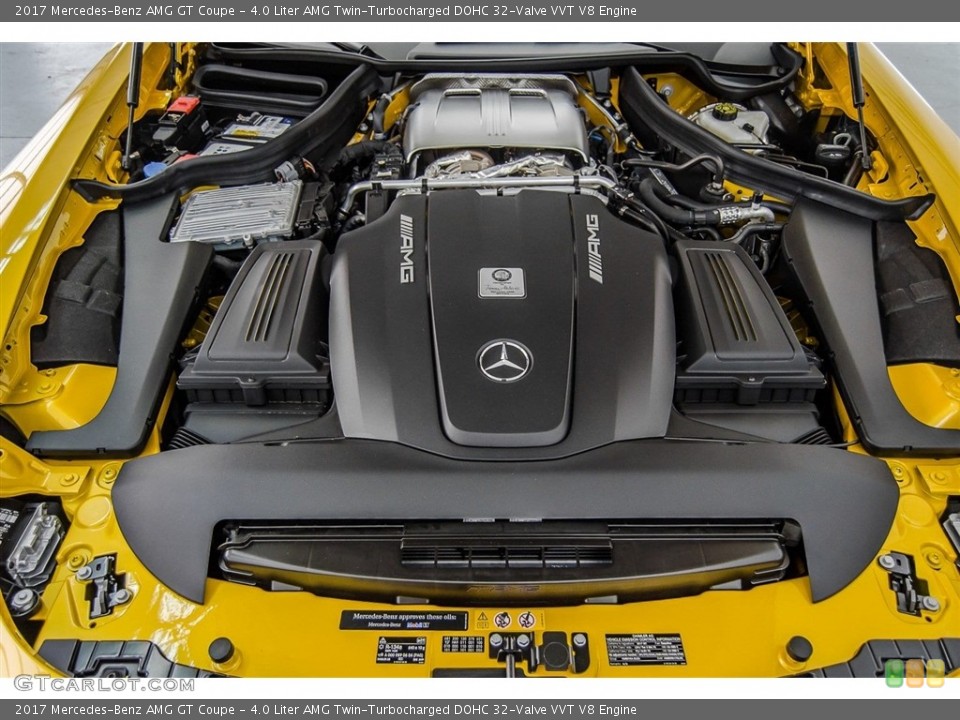 4.0 Liter AMG Twin-Turbocharged DOHC 32-Valve VVT V8 Engine for the 2017 Mercedes-Benz AMG GT #123683819