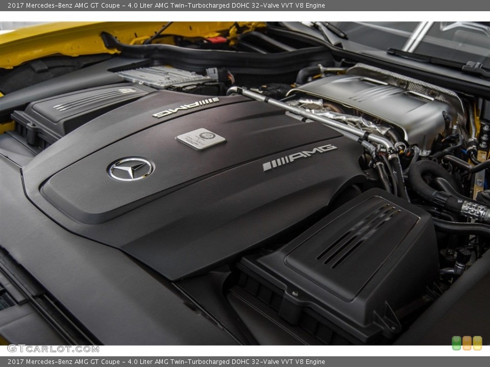 4.0 Liter AMG Twin-Turbocharged DOHC 32-Valve VVT V8 Engine for the 2017 Mercedes-Benz AMG GT #123684350