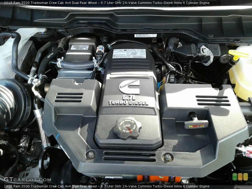 6.7 Liter OHV 24-Valve Cummins Turbo-Diesel Inline 6 Cylinder Engine for the 2018 Ram 3500 #123685709