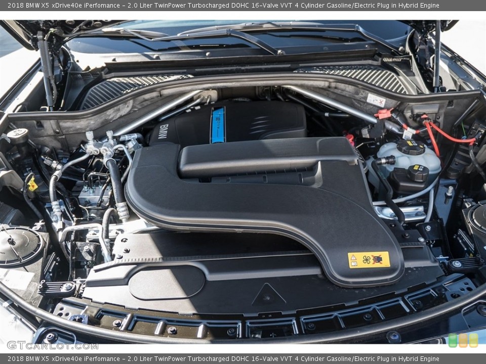 2.0 Liter TwinPower Turbocharged DOHC 16-Valve VVT 4 Cylinder Gasoline/Electric Plug in Hybrid 2018 BMW X5 Engine
