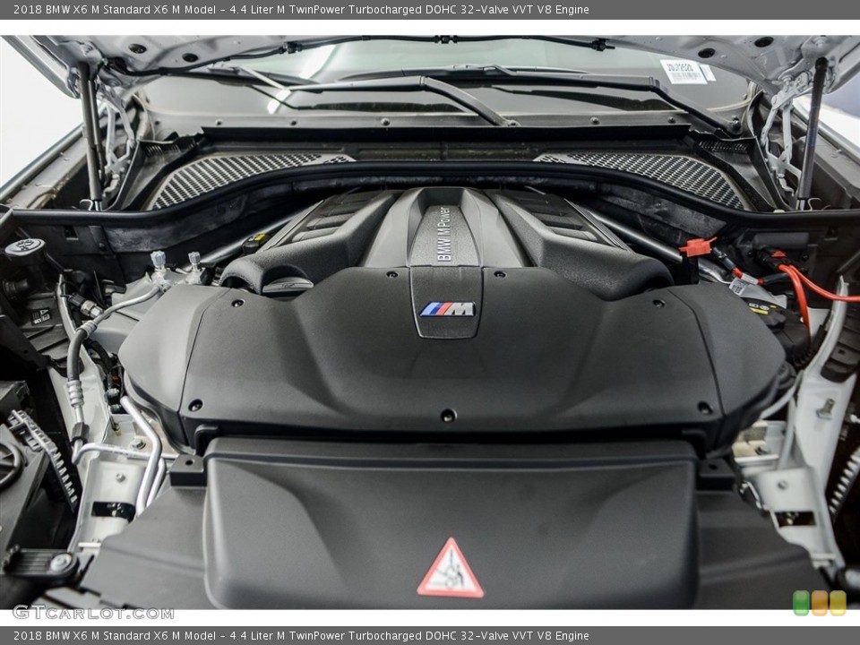 4.4 Liter M TwinPower Turbocharged DOHC 32-Valve VVT V8 2018 BMW X6 M Engine