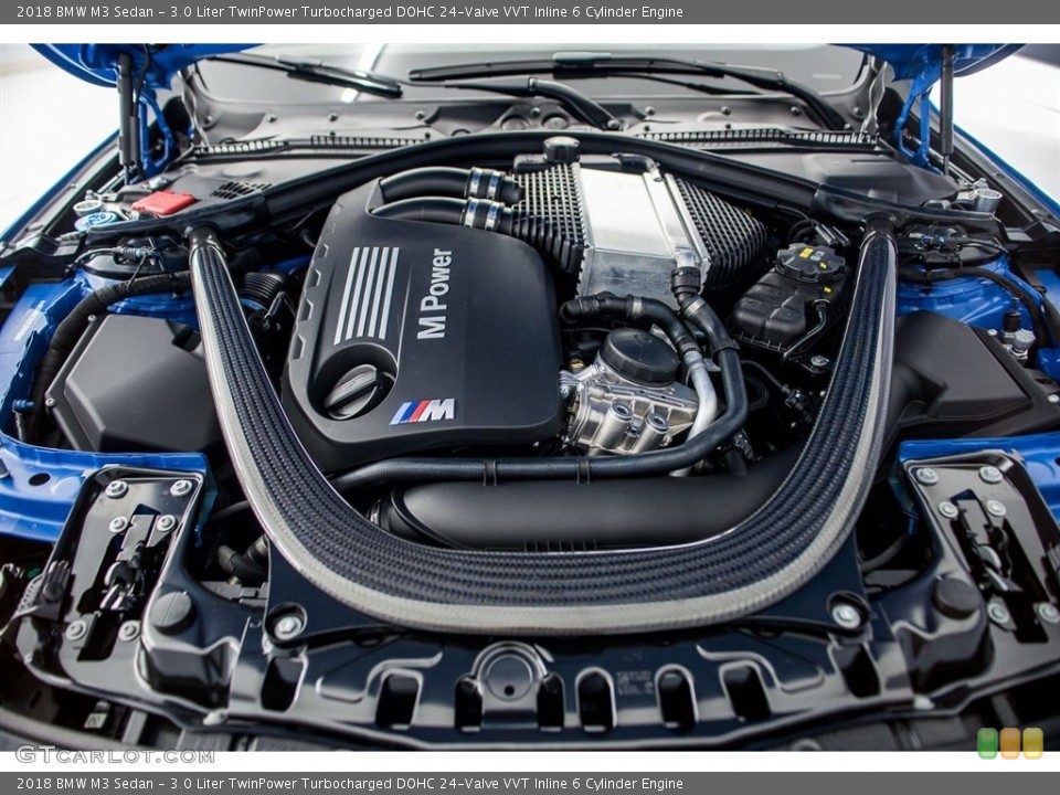 3.0 Liter TwinPower Turbocharged DOHC 24-Valve VVT Inline 6 Cylinder Engine for the 2018 BMW M3 #123705839
