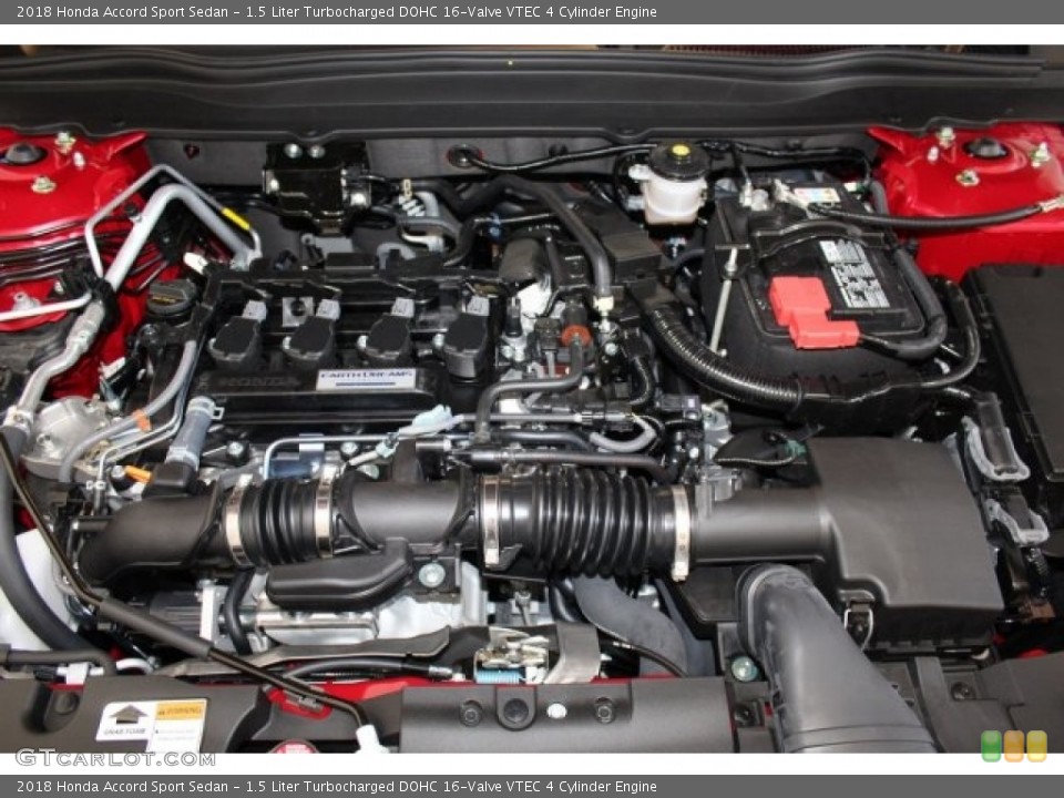 1.5 Liter Turbocharged DOHC 16-Valve VTEC 4 Cylinder Engine for the 2018 Honda Accord #123756491