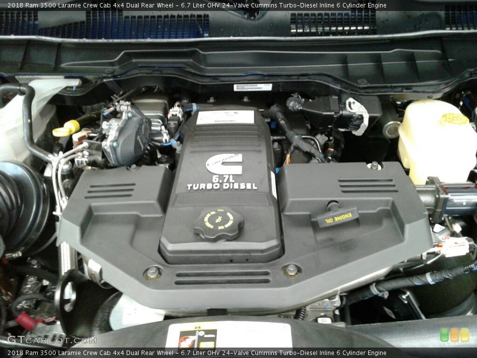 6.7 Liter OHV 24-Valve Cummins Turbo-Diesel Inline 6 Cylinder Engine for the 2018 Ram 3500 #123758270