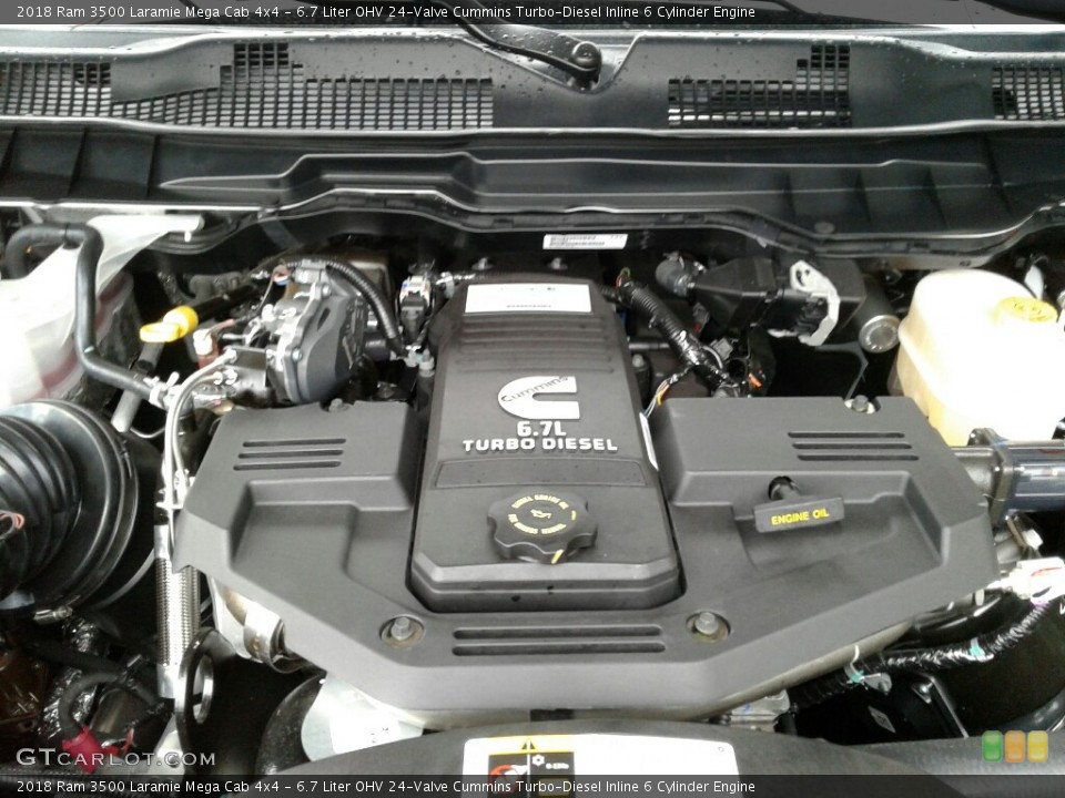6.7 Liter OHV 24-Valve Cummins Turbo-Diesel Inline 6 Cylinder Engine for the 2018 Ram 3500 #123788182