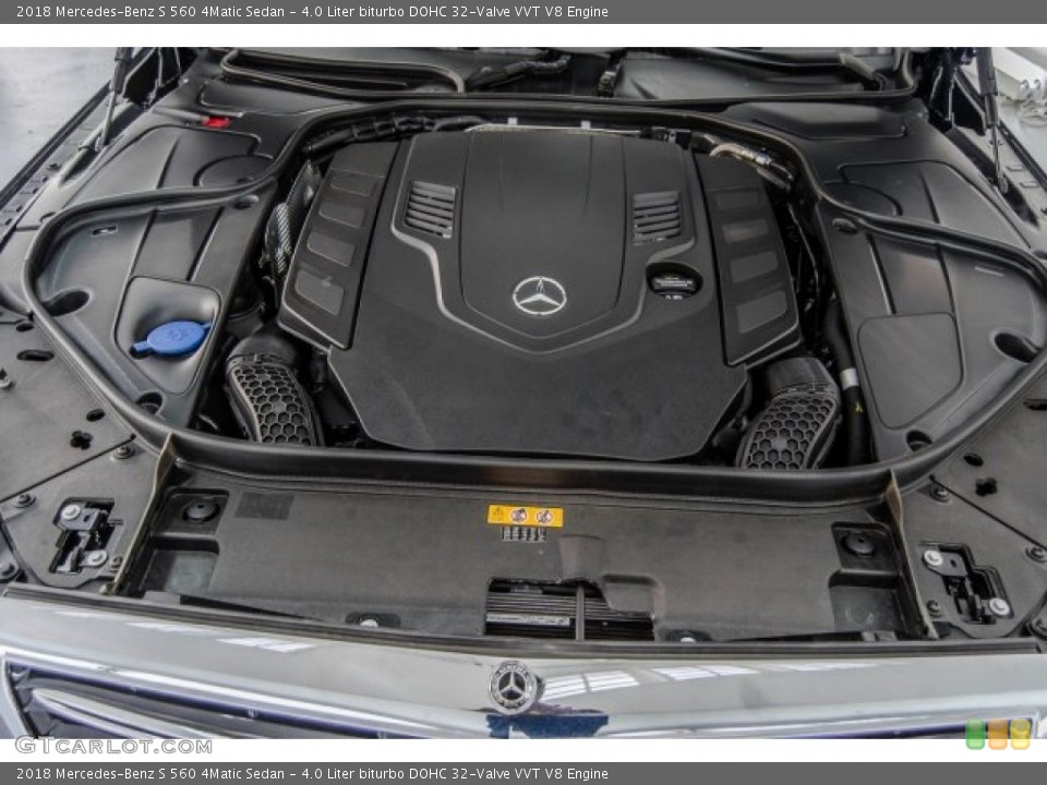4.0 Liter biturbo DOHC 32-Valve VVT V8 2018 Mercedes-Benz S Engine